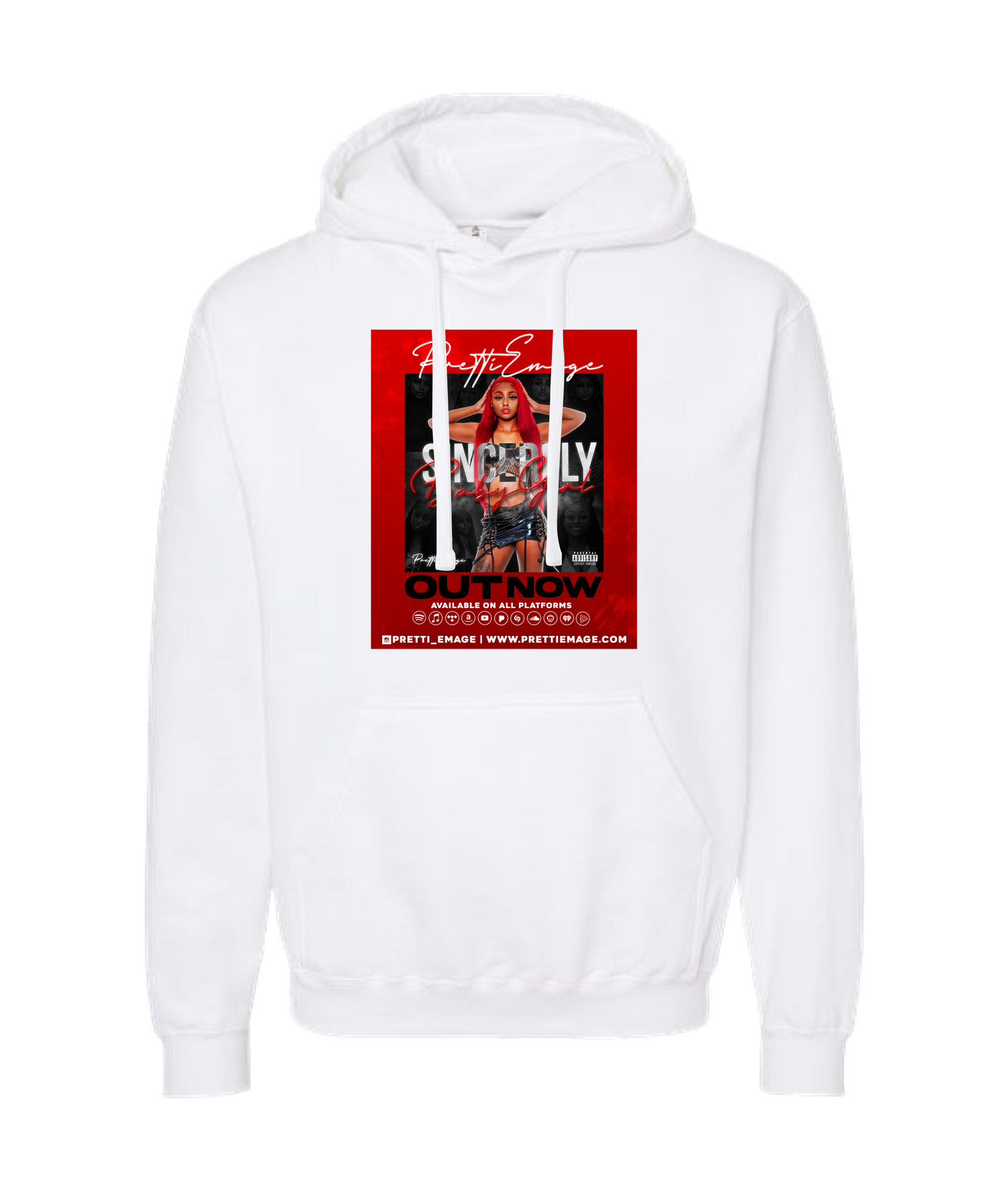 Pretti Emage - Sincerely Baby Girl - White Hoodie