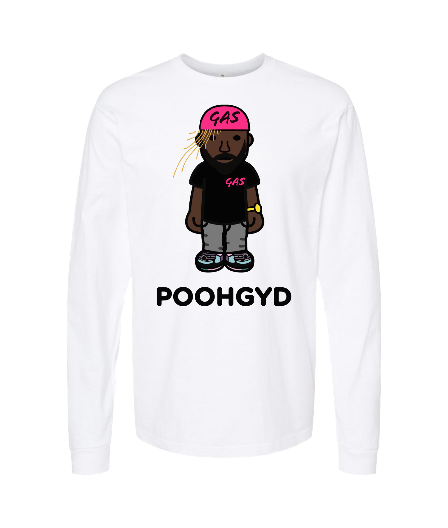 Pooh Gyd - GAS - White Long Sleeve T