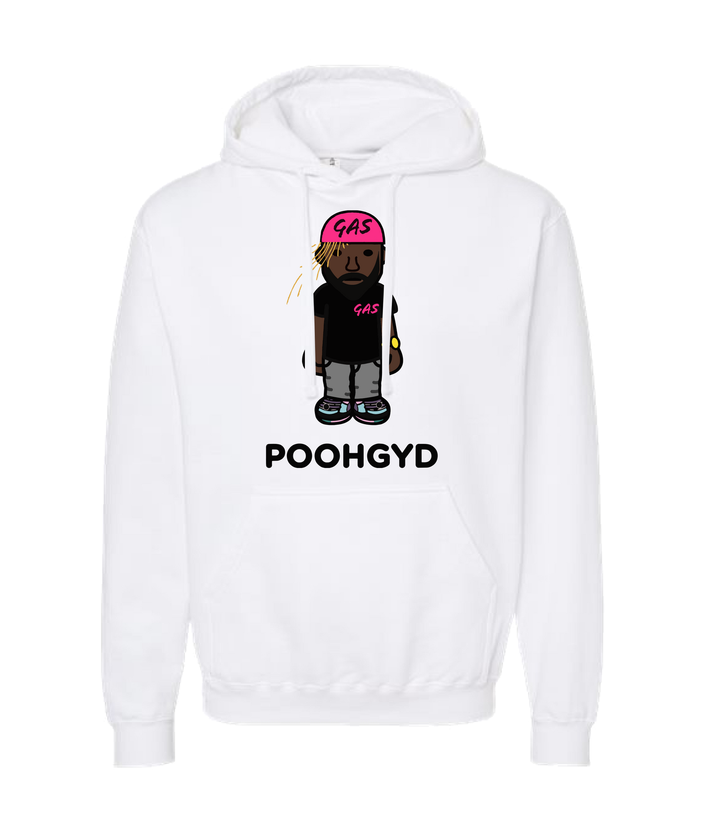 Pooh Gyd - GAS - White Hoodie