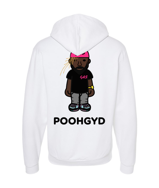Pooh Gyd - GAS - White Zip Up Hoodie