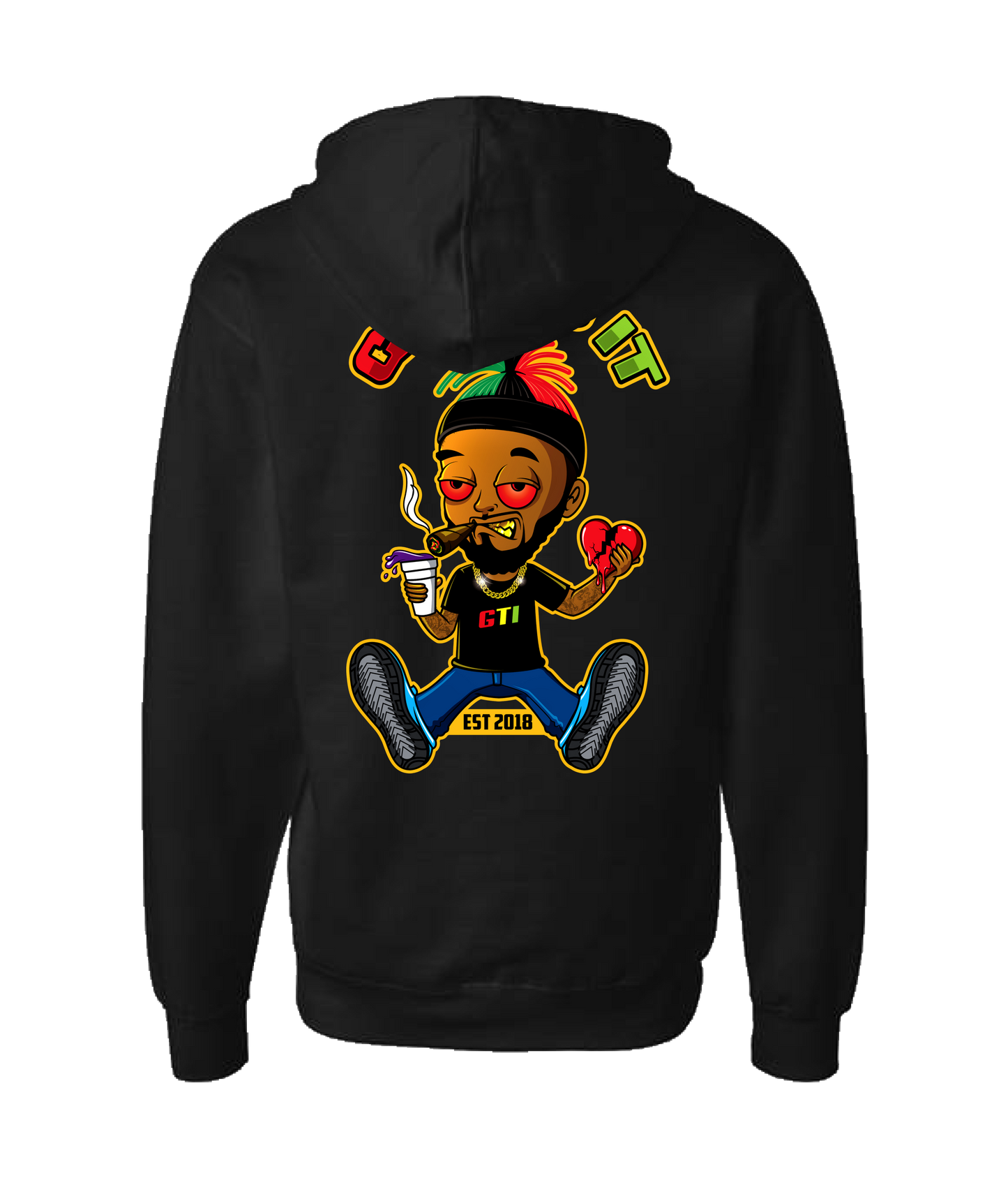 Pooh Gyd - GTI - Black Zip Up Hoodie