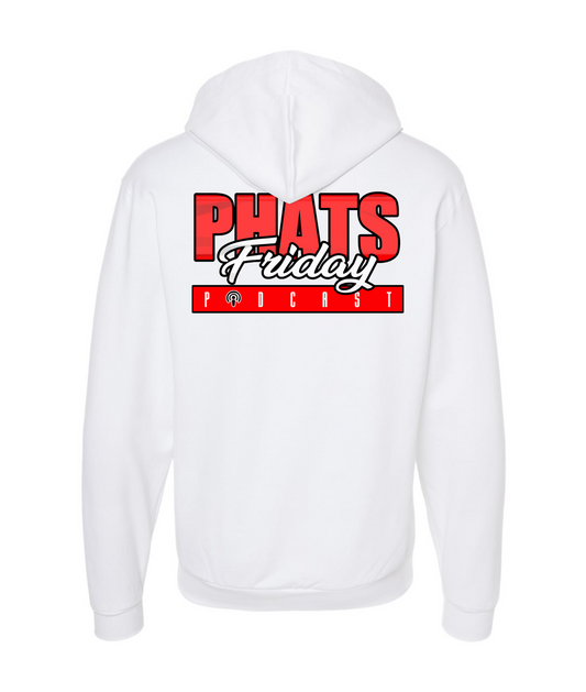 Phats Friday Podcast - Logo - White Zip Hoodie