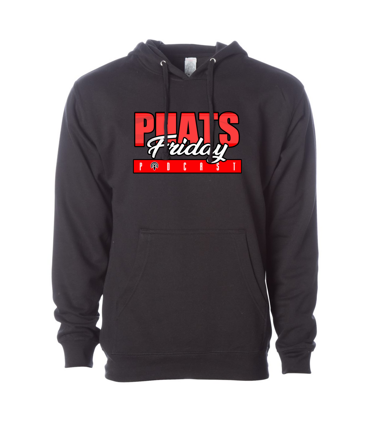 Phats Friday Podcast - Logo - Black Hoodie