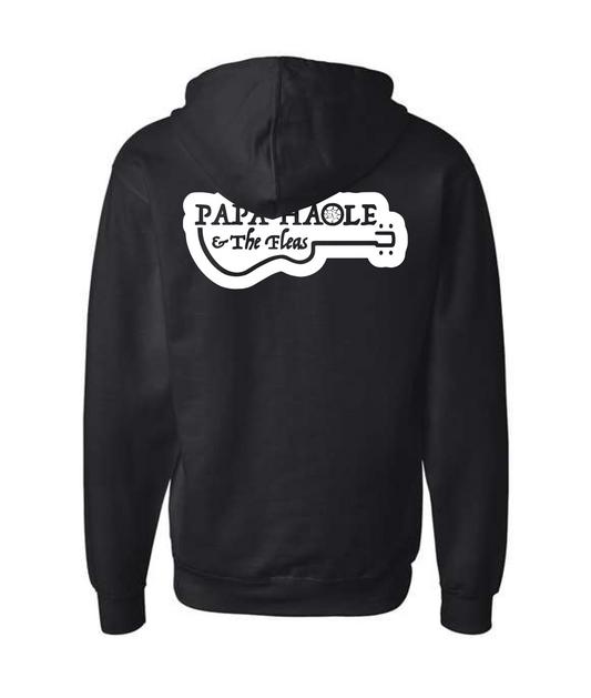 Papa Haole & The Fleas - Logo - Black Zip Hoodie