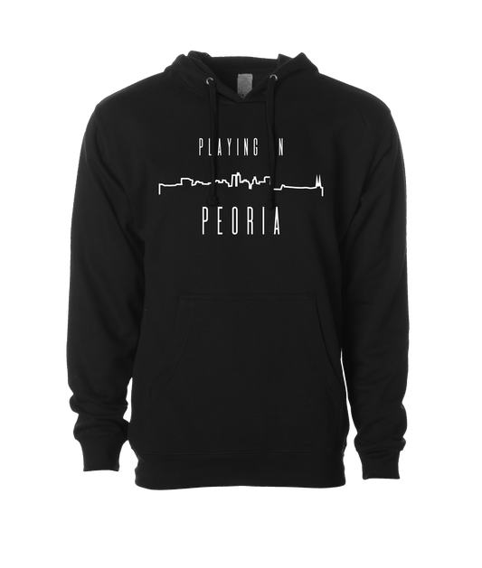 Playing in Peoria - Logo - Black Hoodie