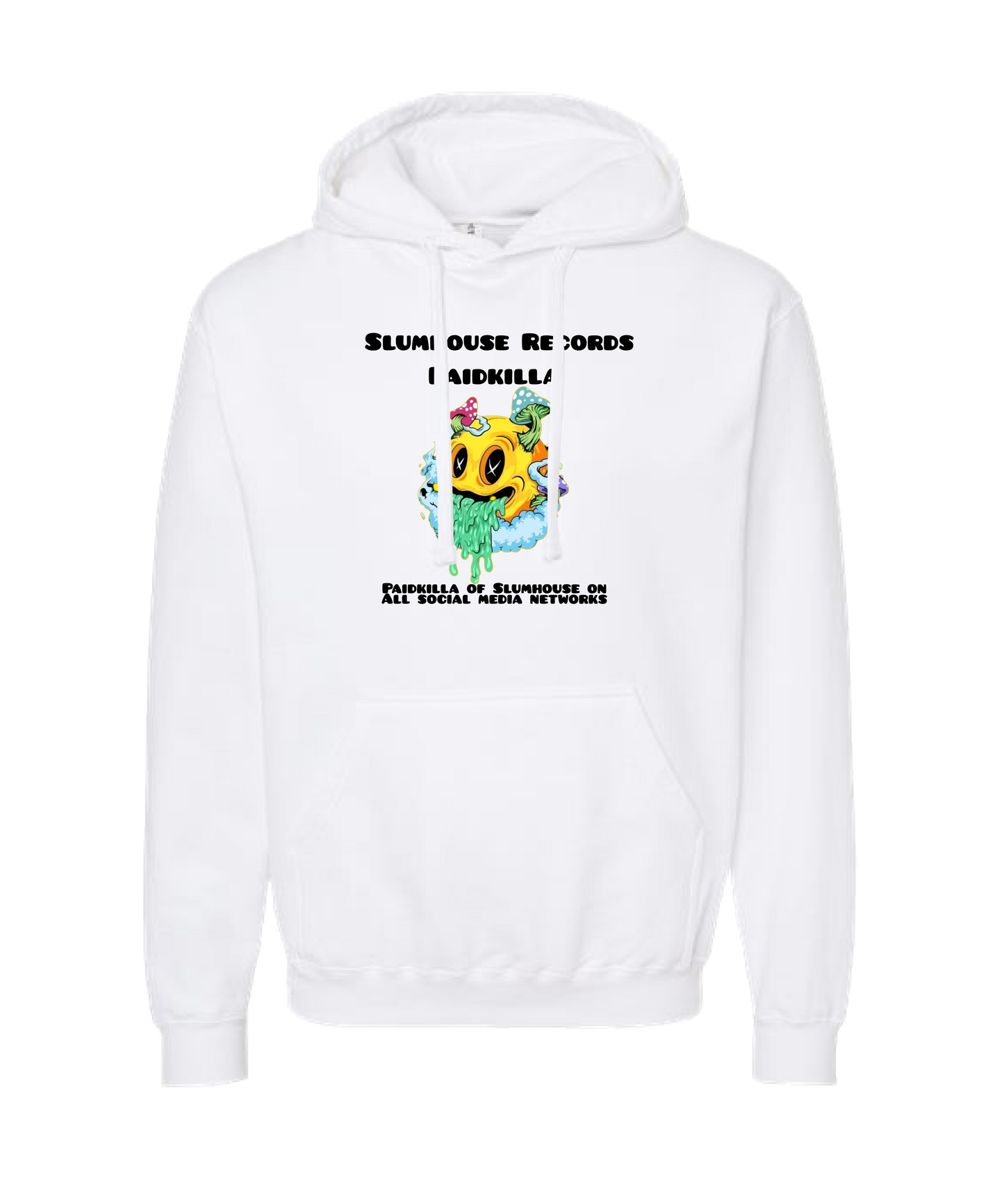 Paidkilla - Slumhouse Records Painkilla - White Hoodie