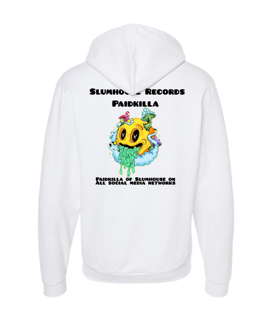 Paidkilla - Slumhouse Records Painkilla - White Zip Up Hoodie