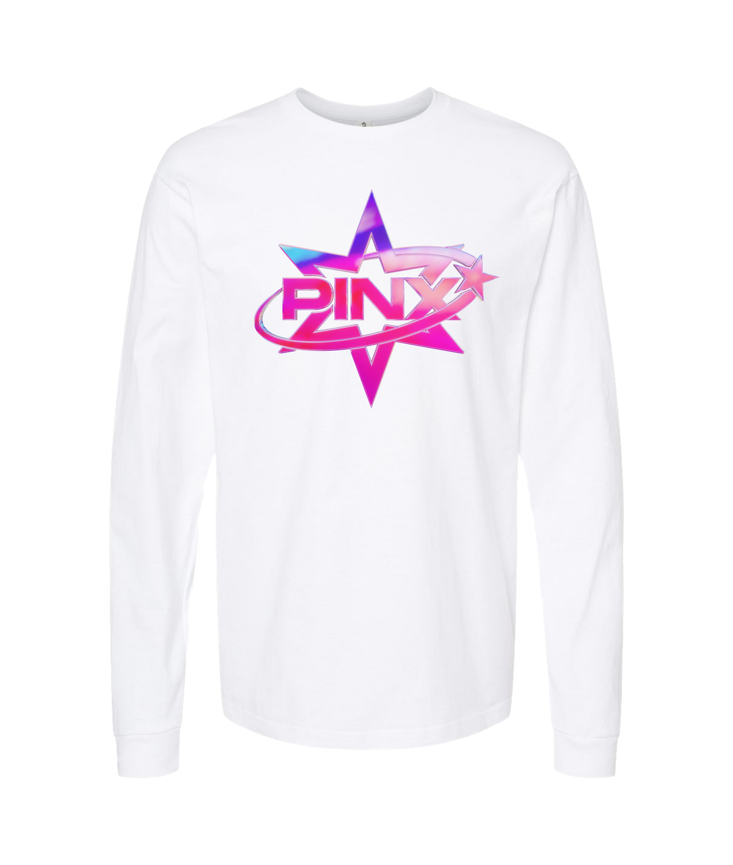 Pinx - Star Logo - White Long Sleeve T