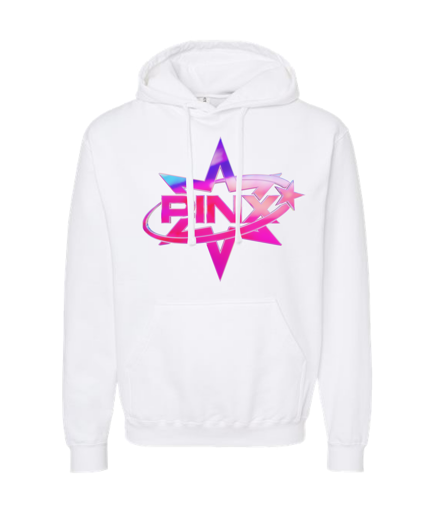Pinx - Star Logo - White Hoodie