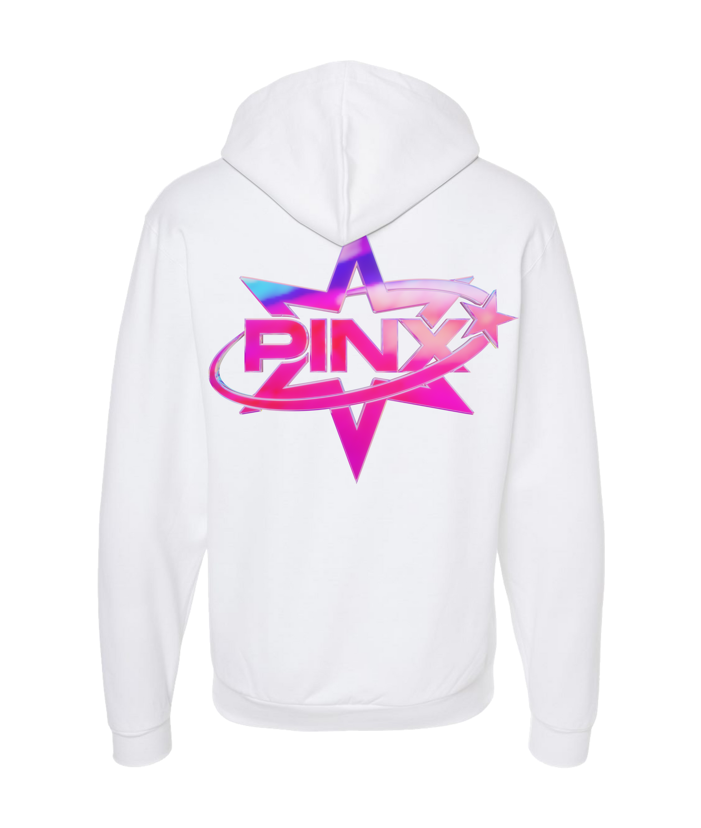 Pinx - Star Logo - White Zip Up Hoodie