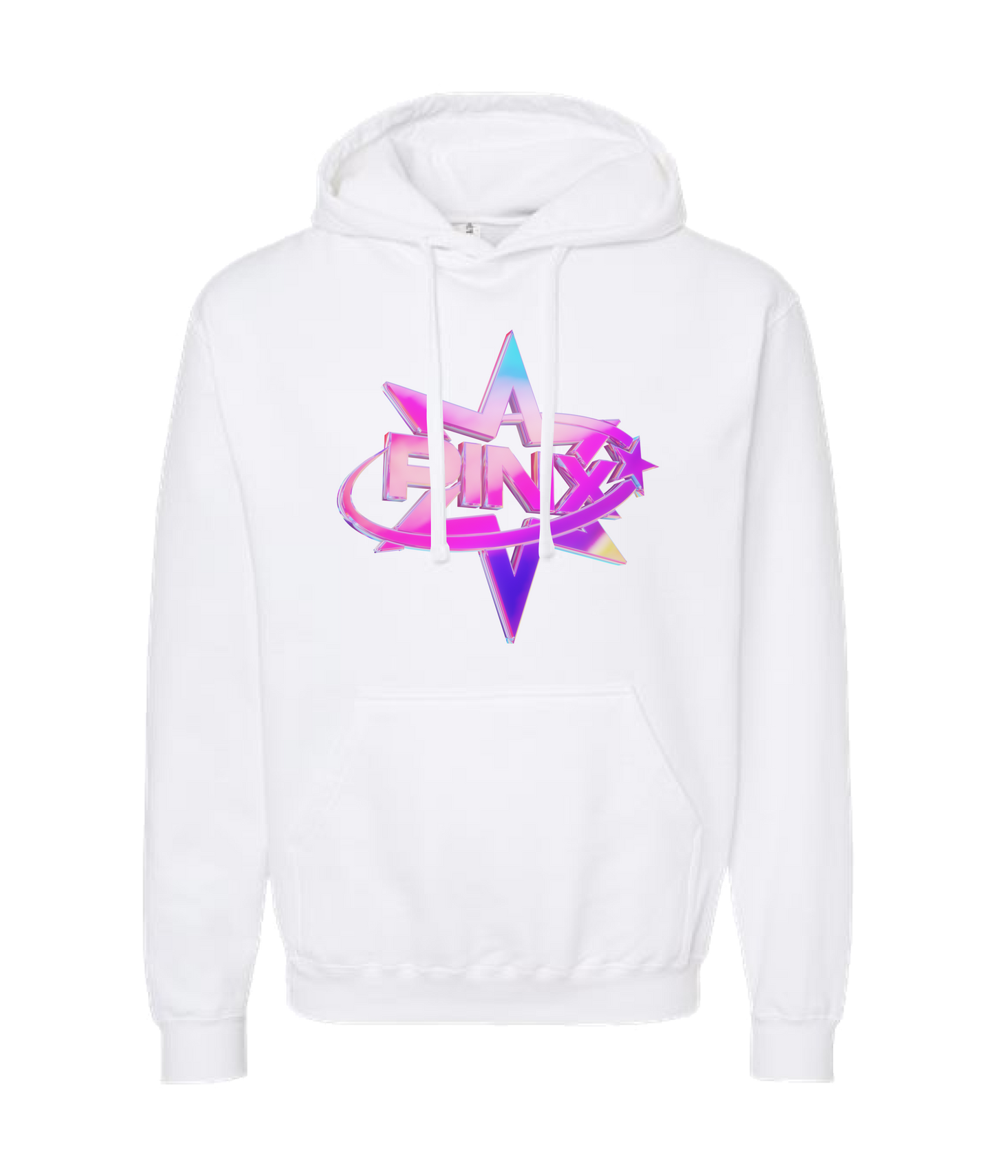 Pinx - 3D Star - White Hoodie