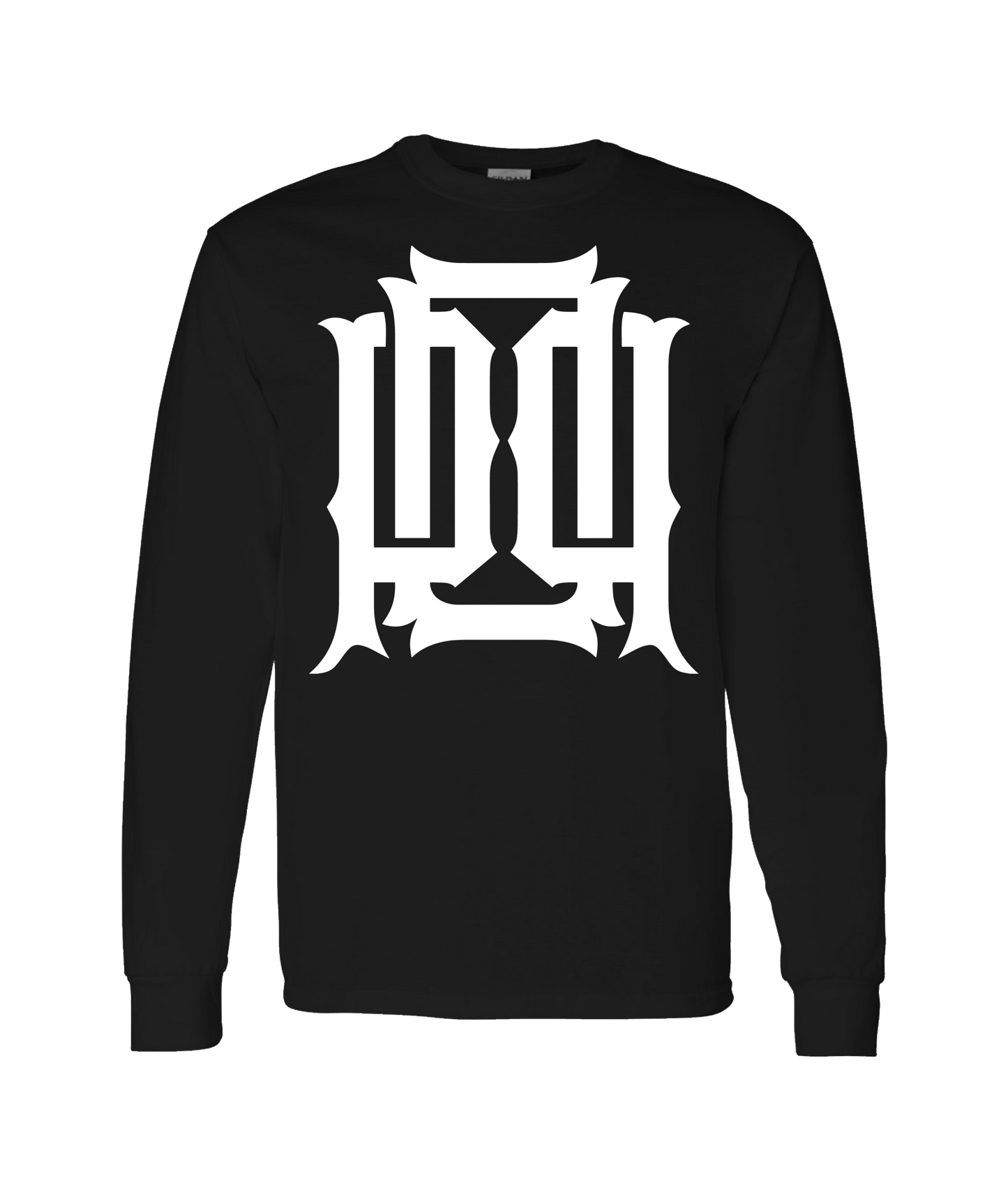 Plates Over Pints - LOGO 2 - Black Long Sleeve T