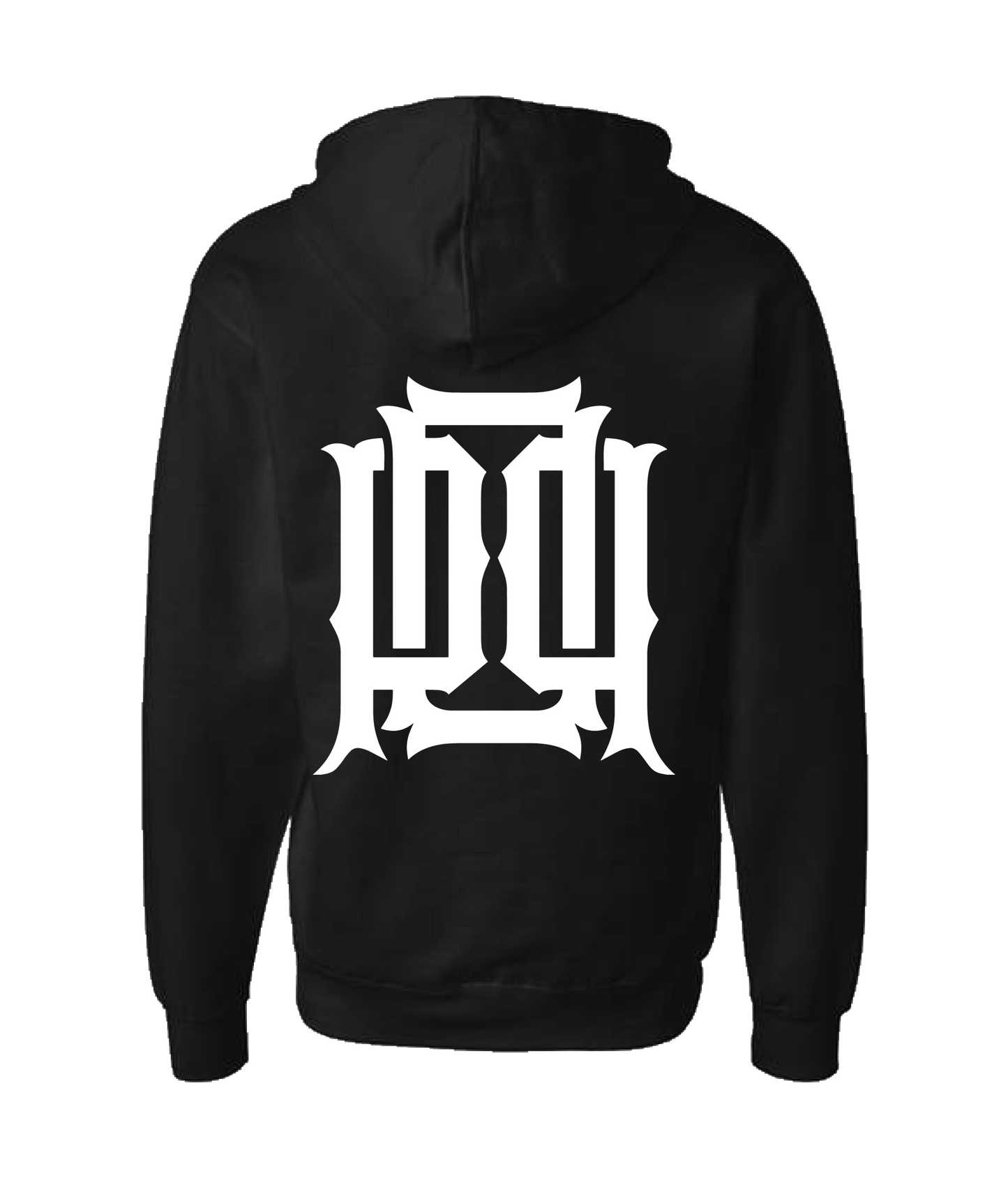 Plates Over Pints - LOGO 2 - Black Zip Up Hoodie
