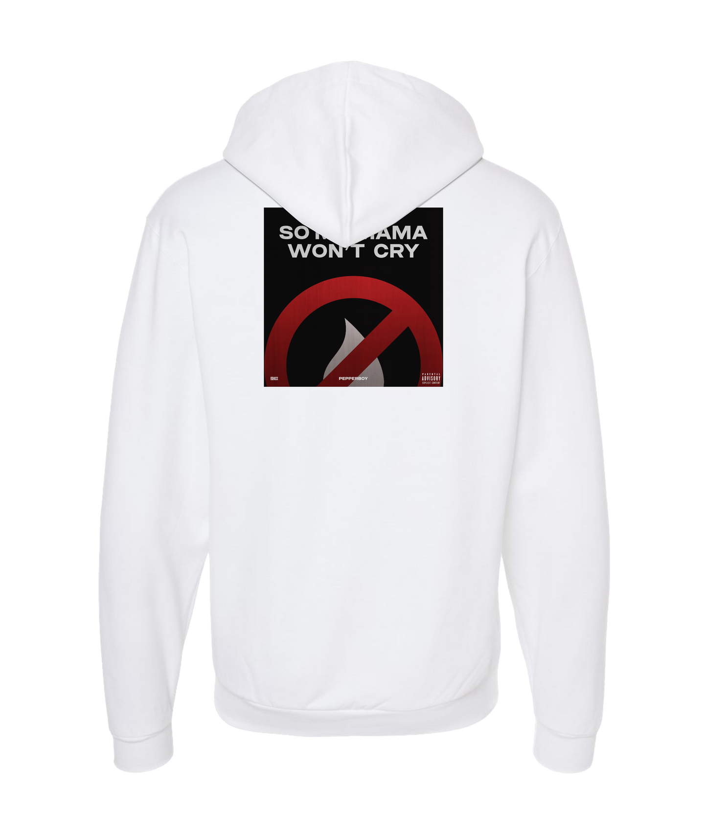 Pepperboy - So My Momma Wont Cry - White Zip Up Hoodie