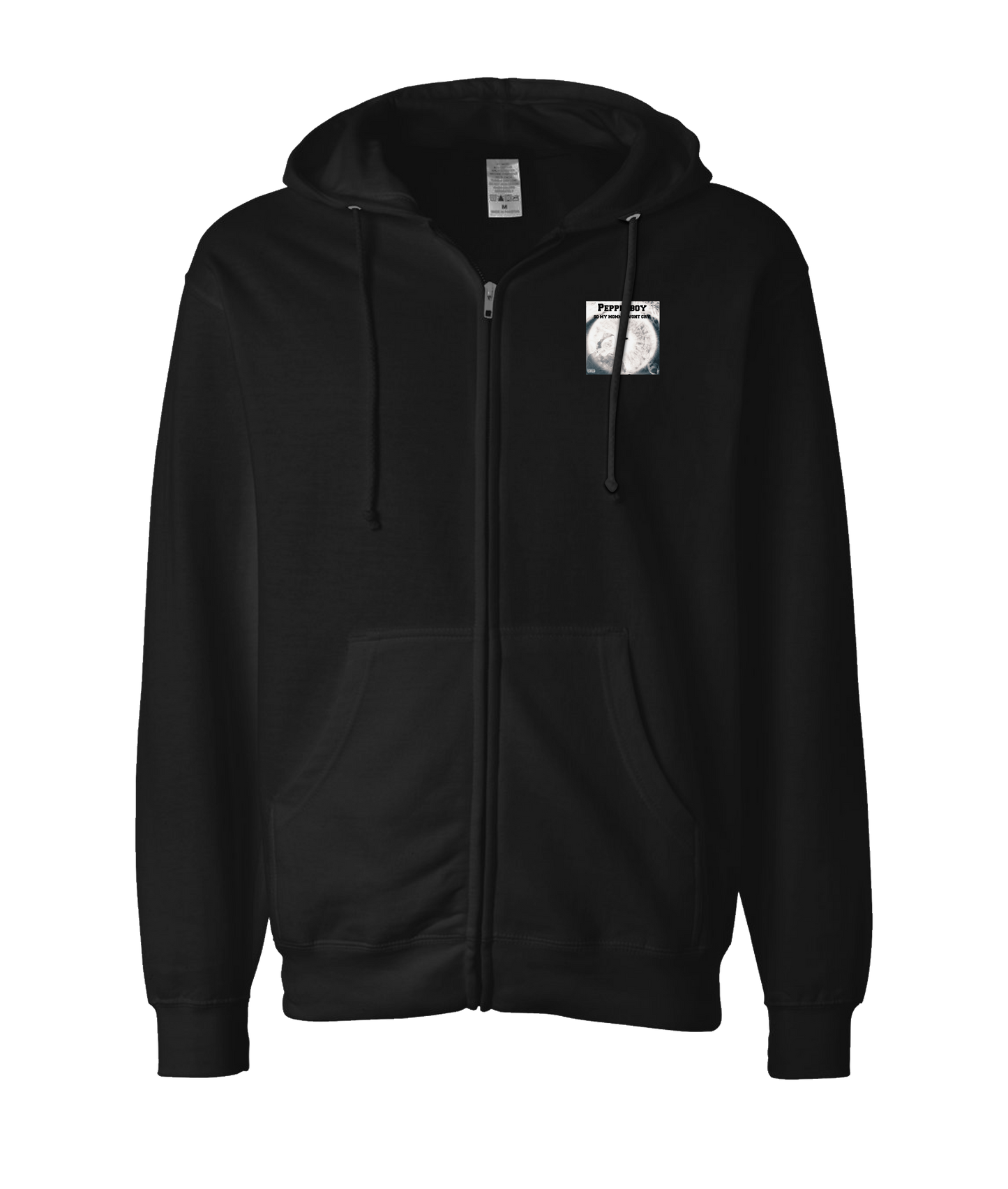 Pepperboy - Look Me In The Eyes - Black Zip Up Hoodie