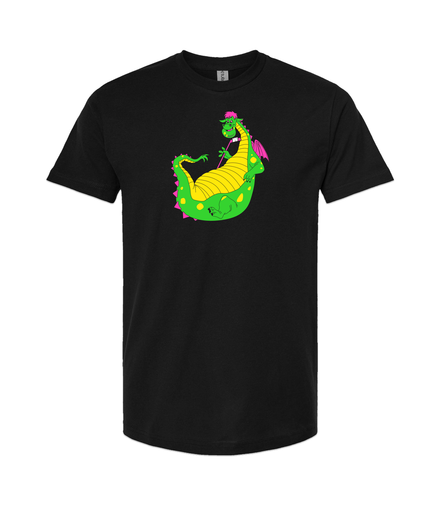 Puff Puff Passers Hockey - Puff the Hockey Dragon - Black T Shirt