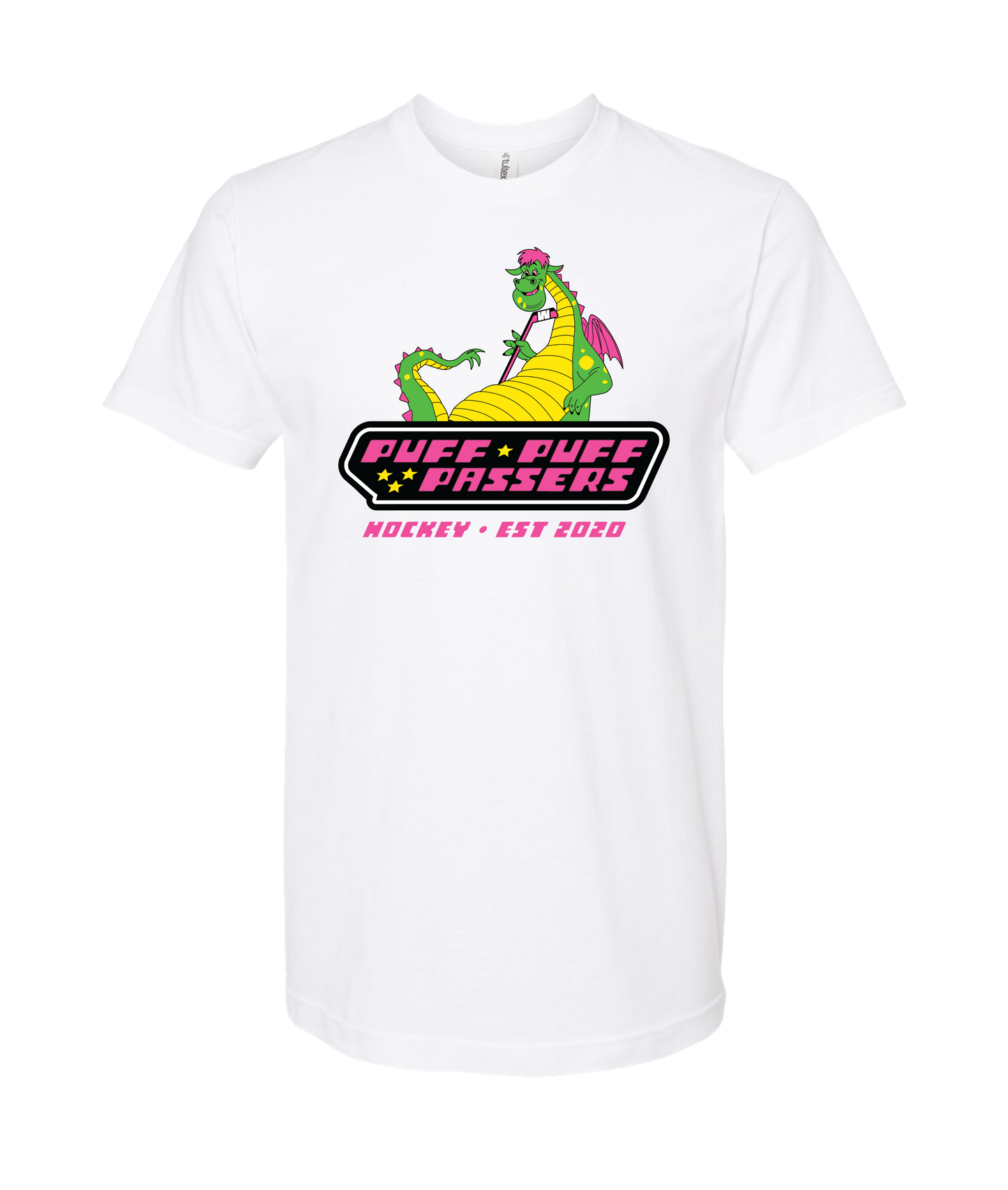 Puff Puff Passers Hockey - EST 2020 - White T Shirt
