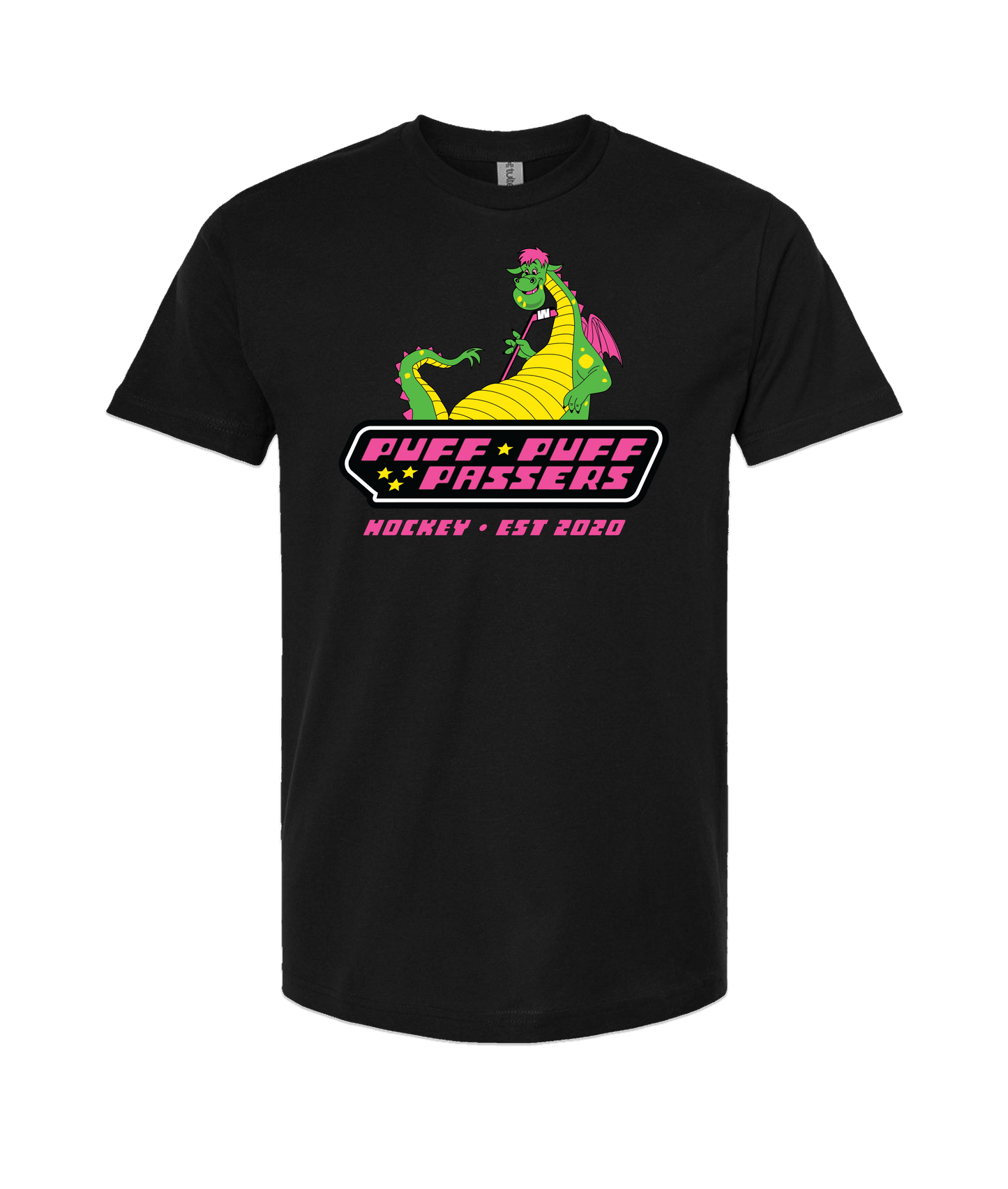 Puff Puff Passers Hockey - EST 2020 - Black T Shirt