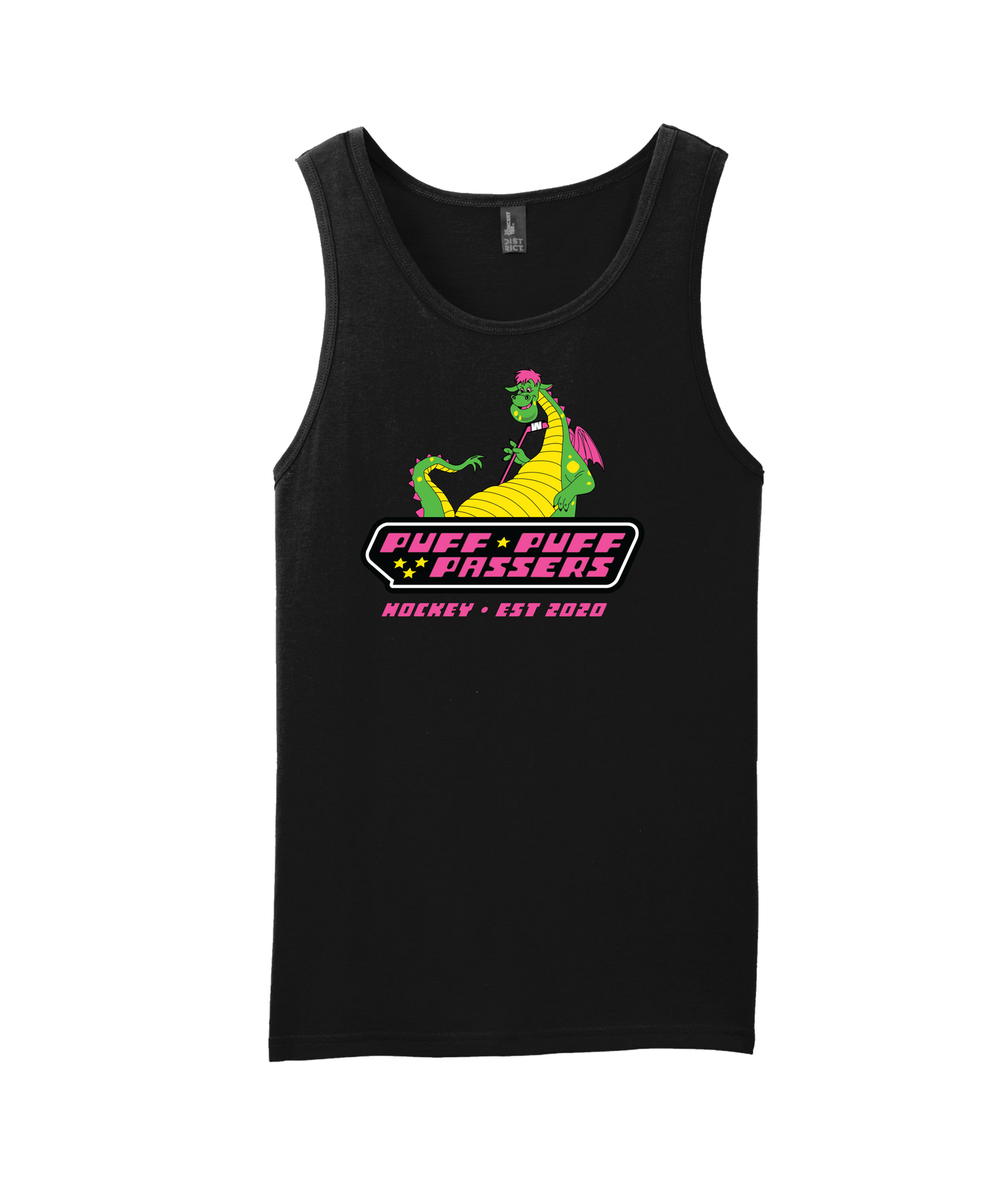 Puff Puff Passers Hockey - EST 2020 - Black Tank Top