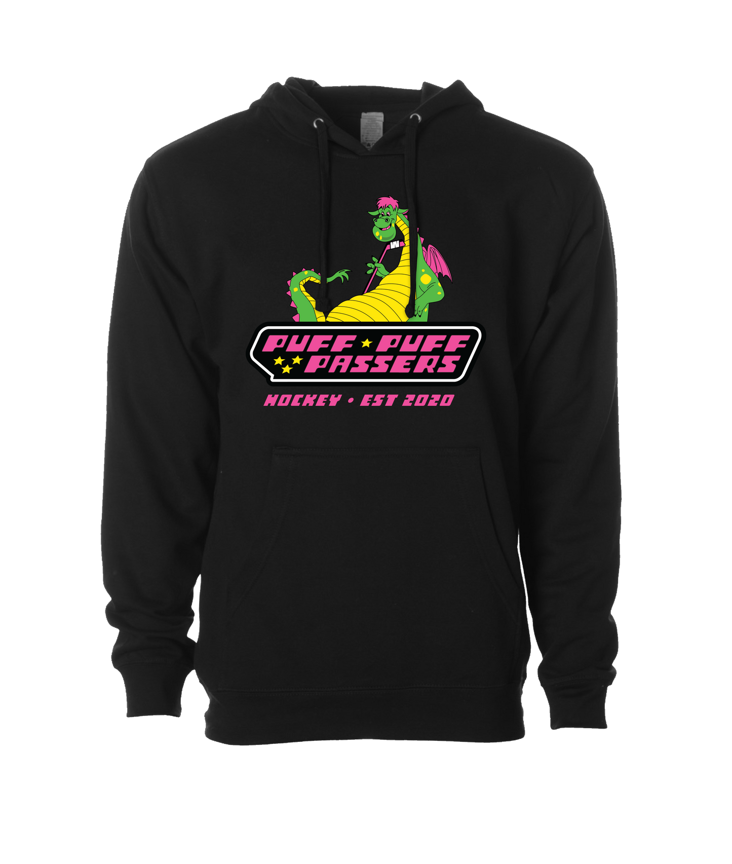 Puff Puff Passers Hockey - EST 2020 - Black Hoodie