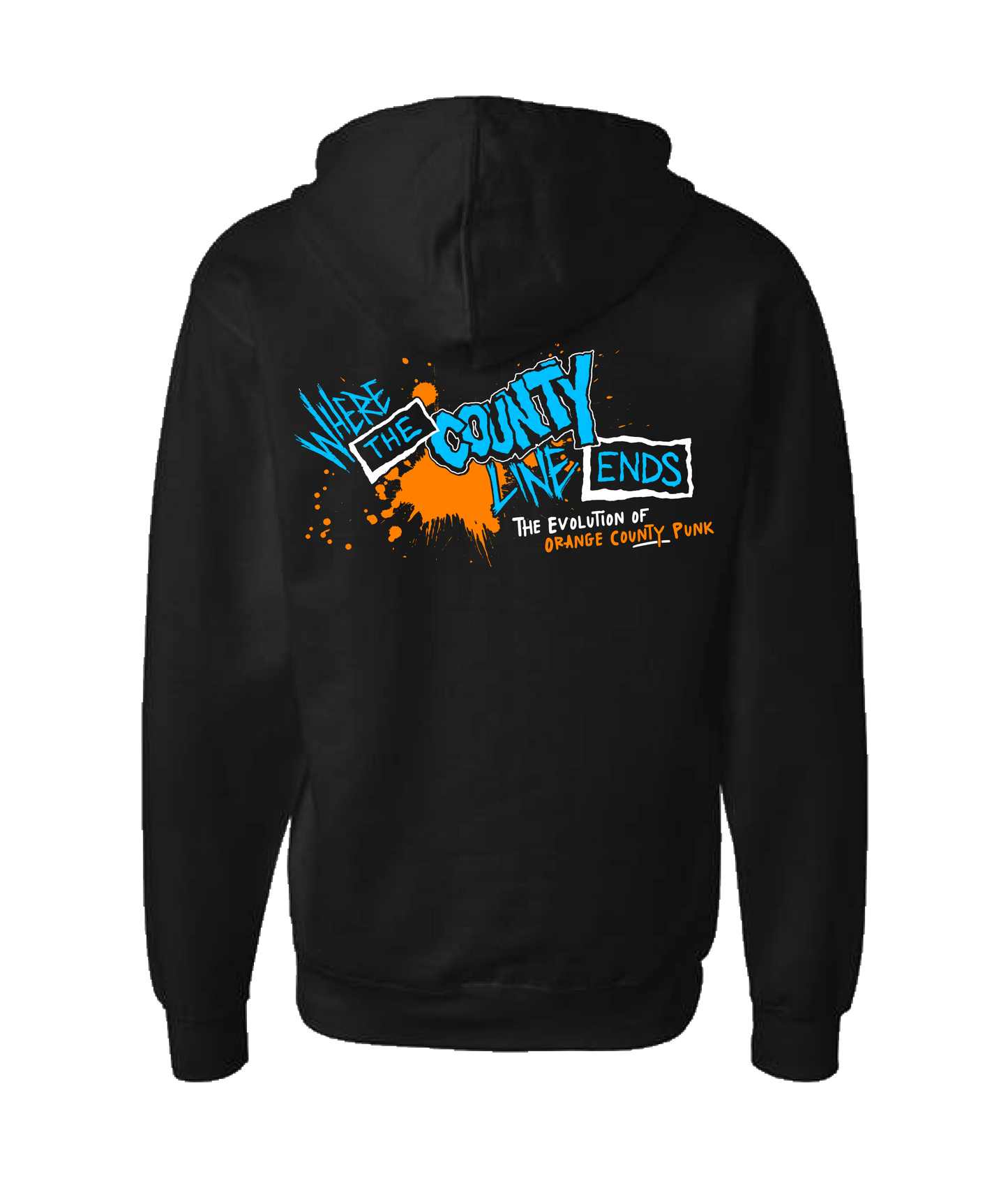 The Punk Rock Chronicles - Logo - Black Zip Up Hoodie