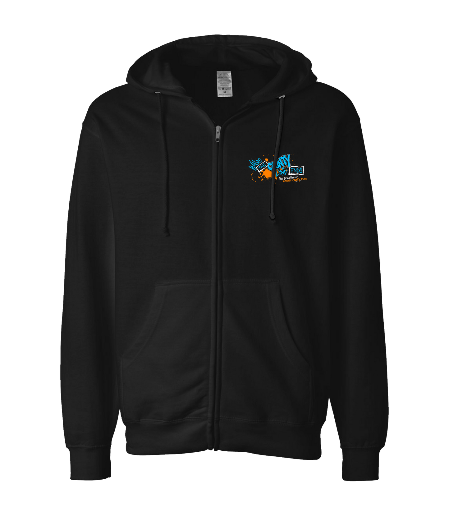 The Punk Rock Chronicles - Logo - Black Zip Up Hoodie