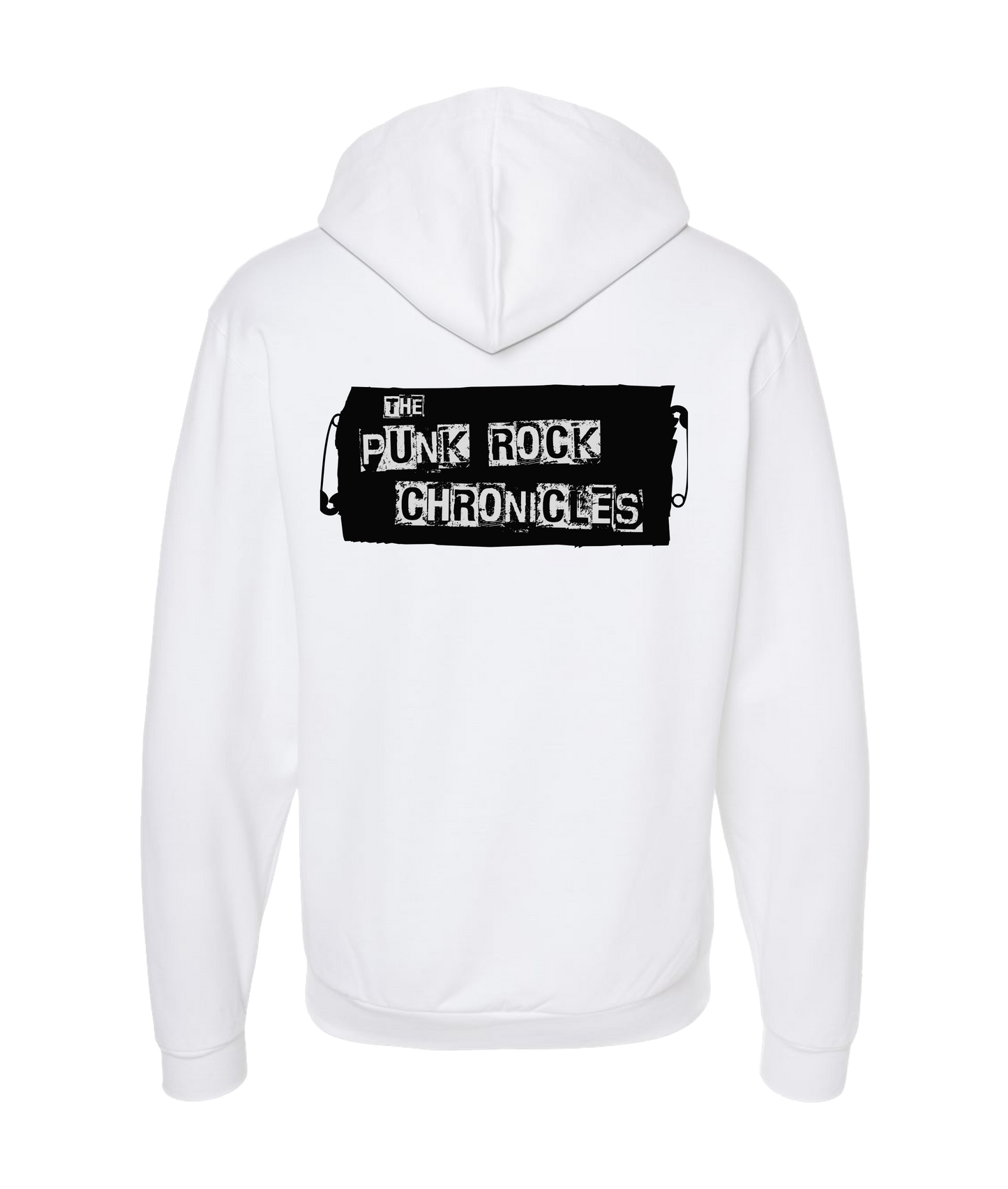 The Punk Rock Chronicles - Patch - White Zip Up Hoodie