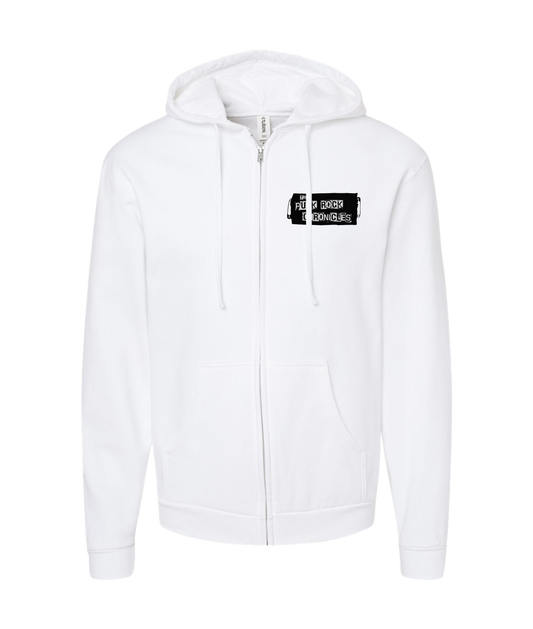 The Punk Rock Chronicles - Patch - White Zip Up Hoodie