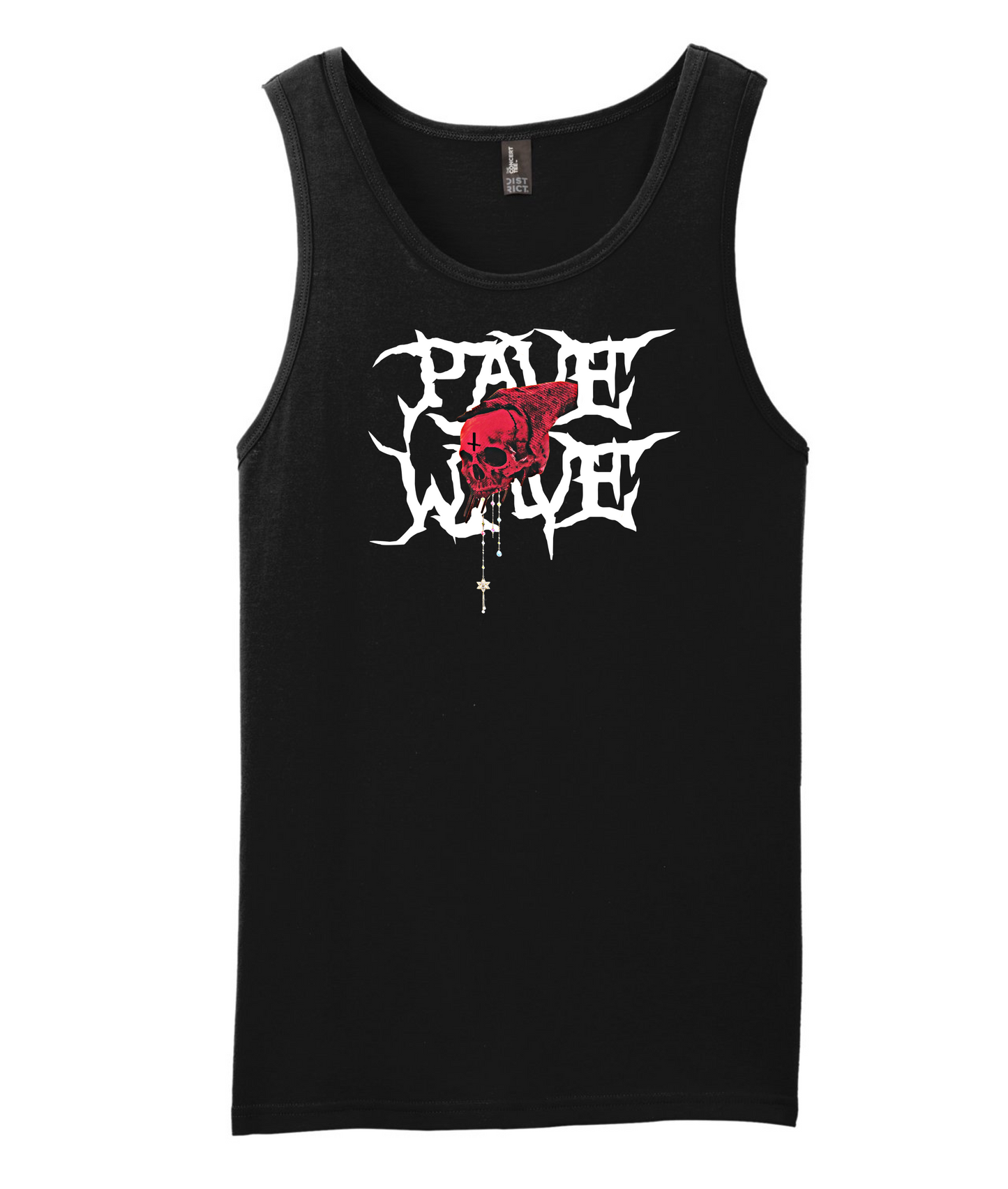 V-PSLTOP - Skull - Black Tank Top
