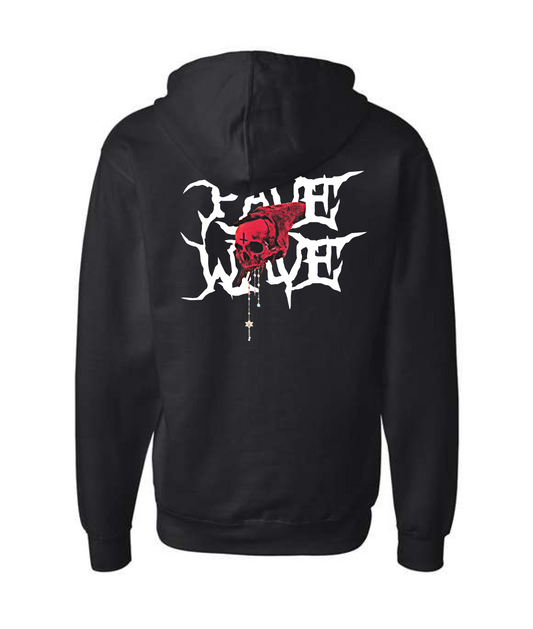 Paved Sound - Skull - Black Zip Hoodie