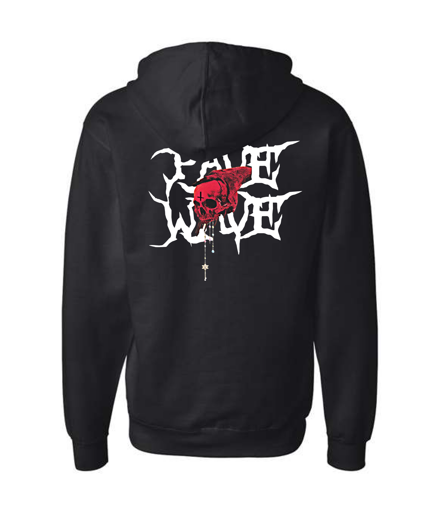 V-PSLTOP - Skull - Black Zip Up Hoodie