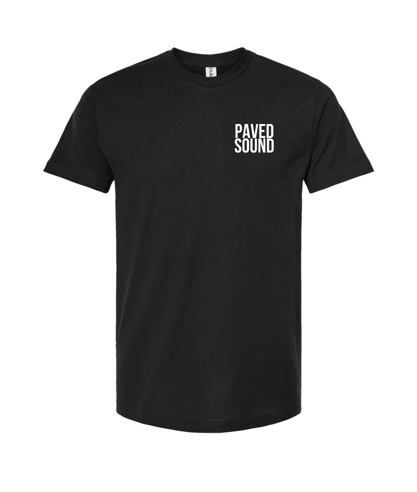 Paved Sound - Clean Logo - Black T-Shirt
