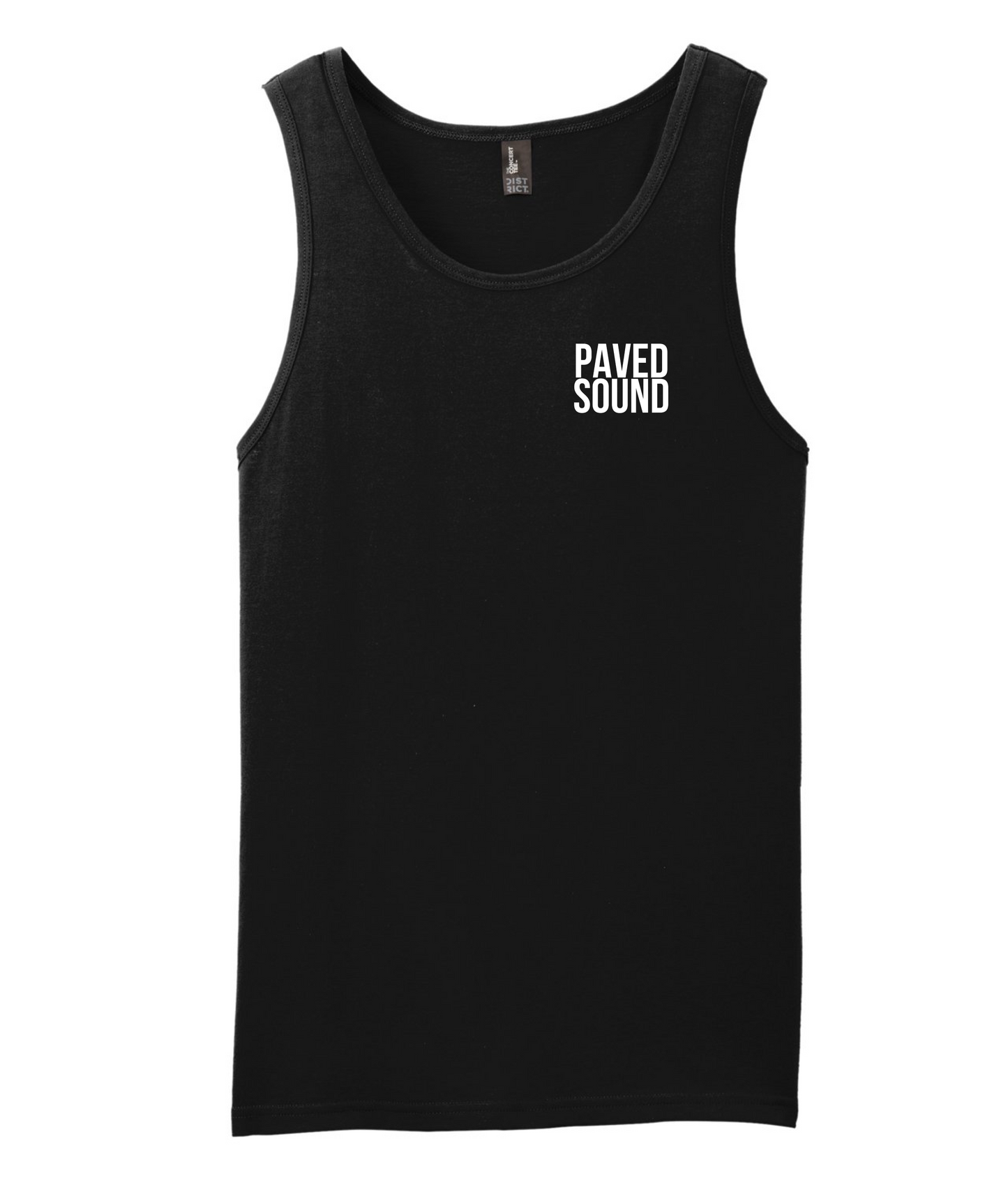 Paved Sound - Clean Logo - Black Tank Top