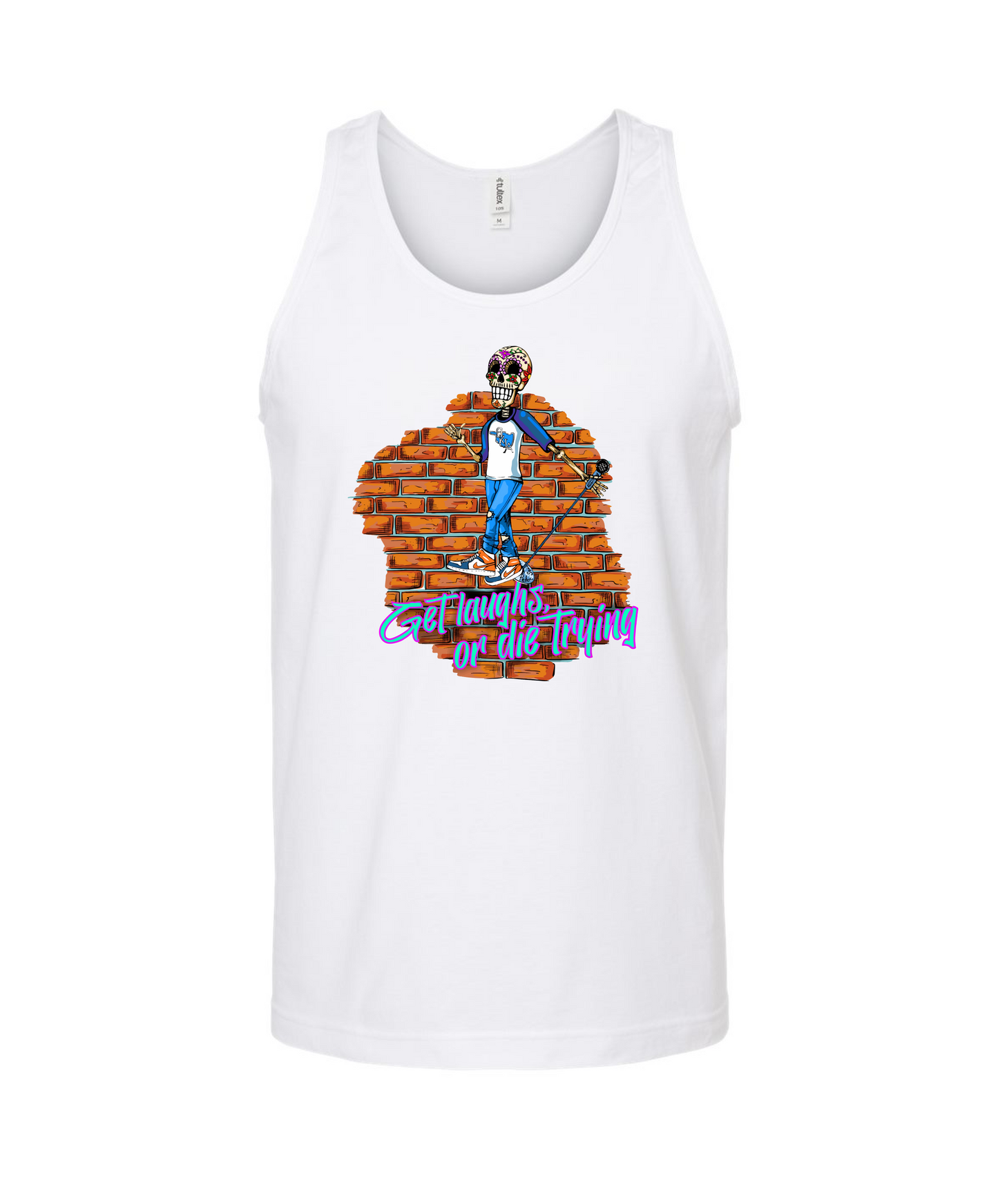 Peter Sers - Skeleton - White Tank Top