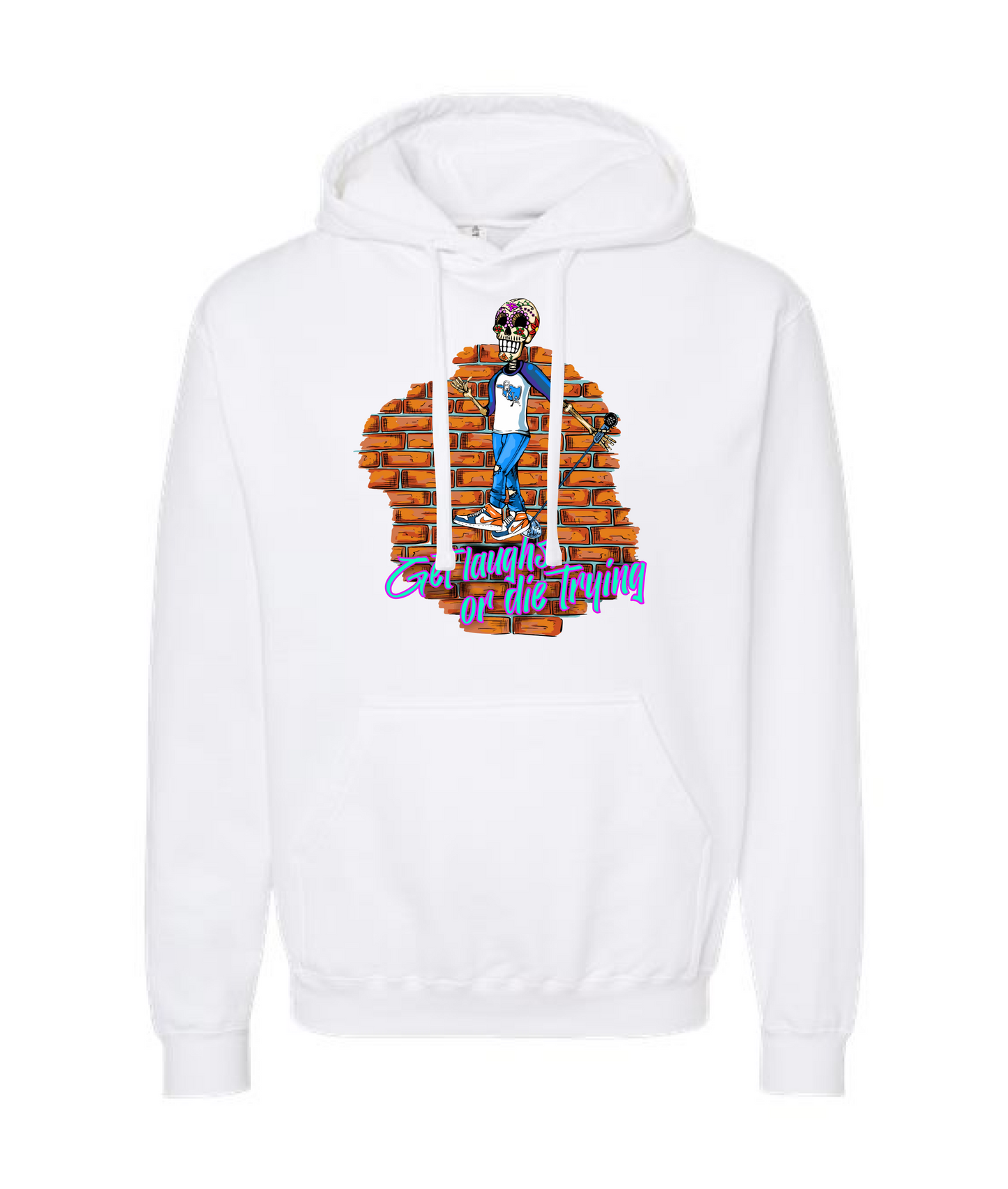 Peter Sers - Skeleton - White Hoodie