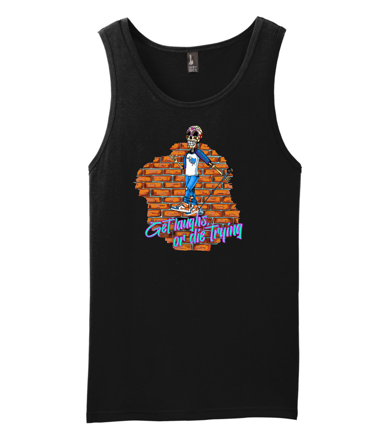 Peter Sers - Skeleton - Black Tank Top