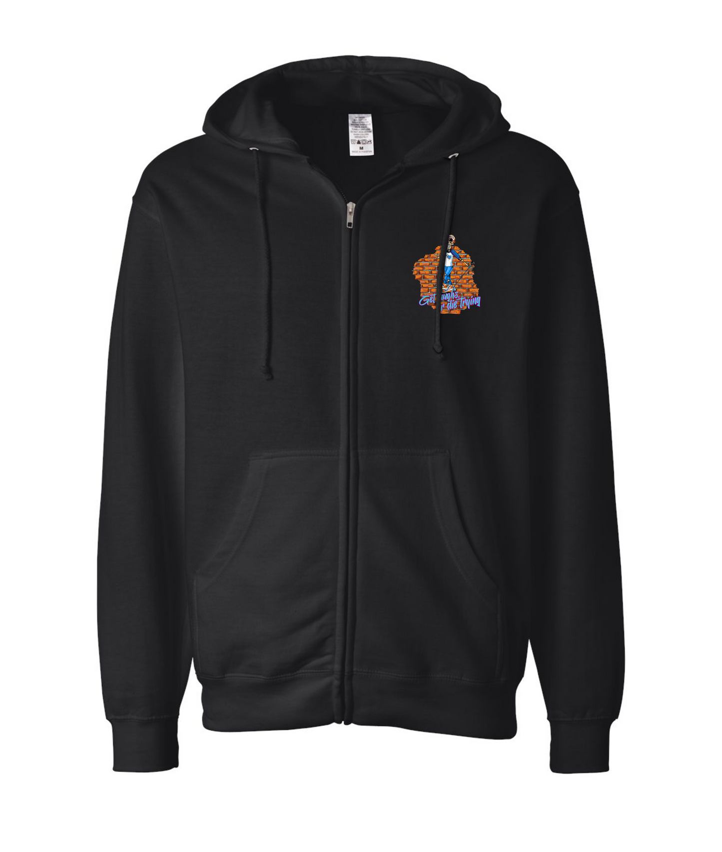 Peter Sers - Skeleton - Black Zip Hoodie