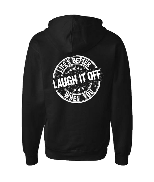 PT Bratton - Laugh it Off - Black Zip Up Hoodie