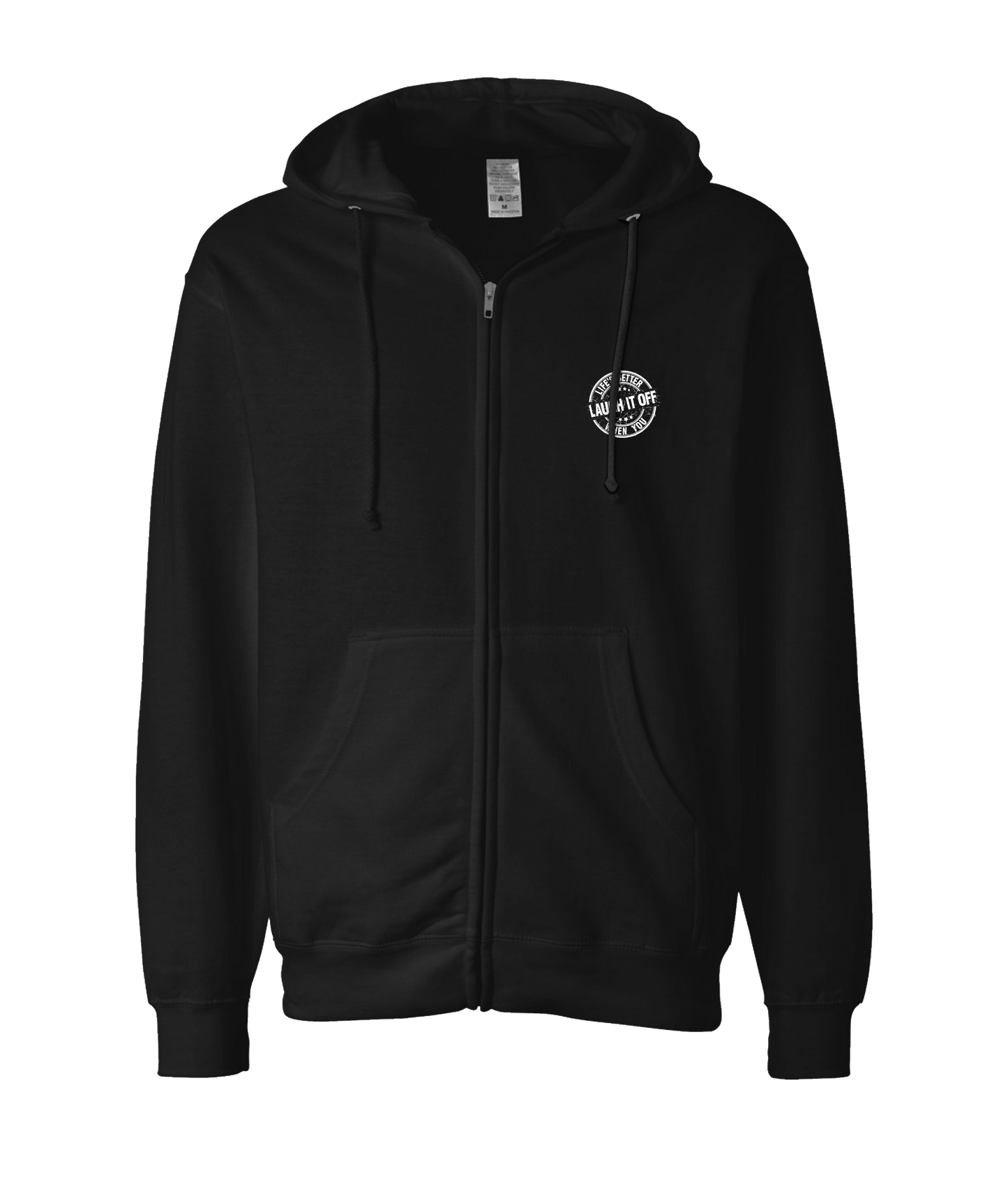 PT Bratton - Laugh it Off - Black Zip Up Hoodie