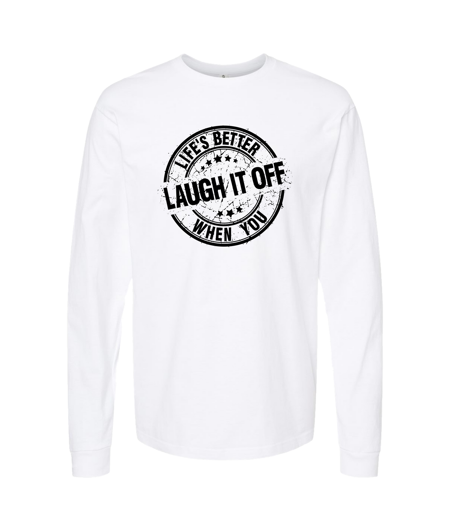 PT Bratton - Laugh it Off - White Long Sleeve T