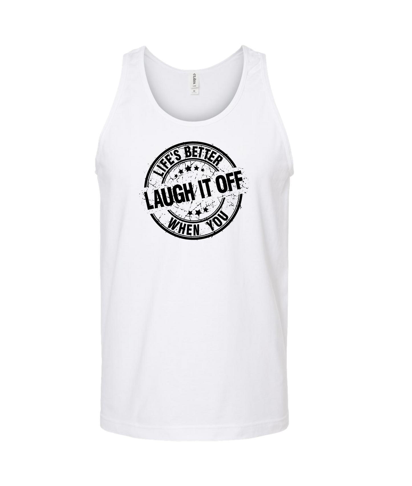 PT Bratton - Laugh it Off - White Tank Top