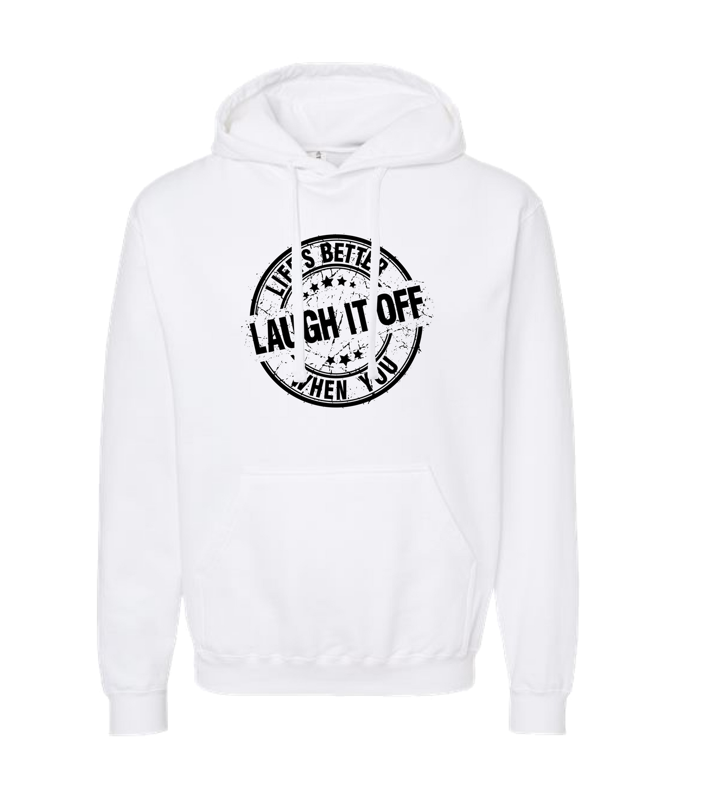 PT Bratton - Laugh it Off - White Hoodie