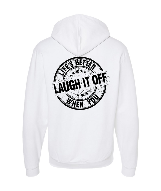 PT Bratton - Laugh it Off - White Zip Up Hoodie