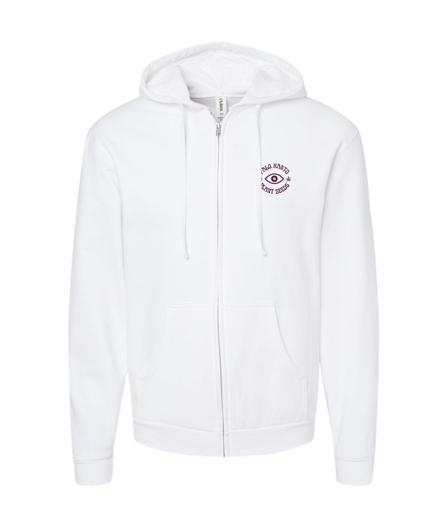 Palo Xanto - Plant Seeds - White Zip Up Hoodie