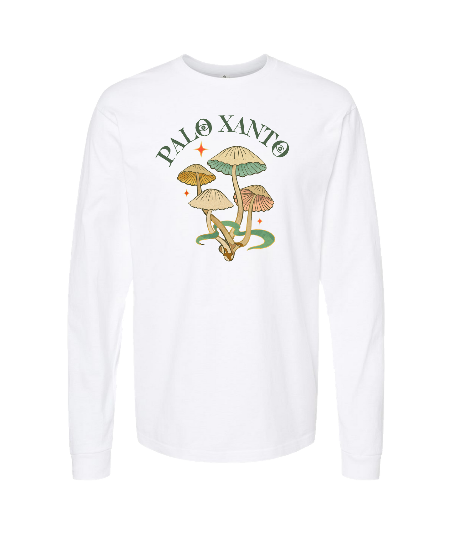 Palo Xanto - Mushroom - White Long Sleeve T