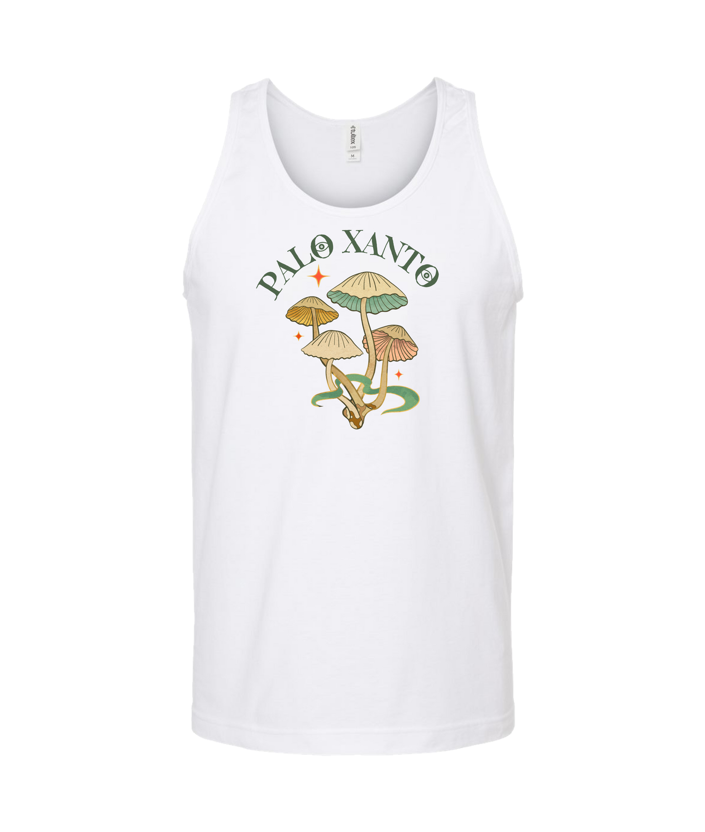 Palo Xanto - Mushroom - White Tank Top