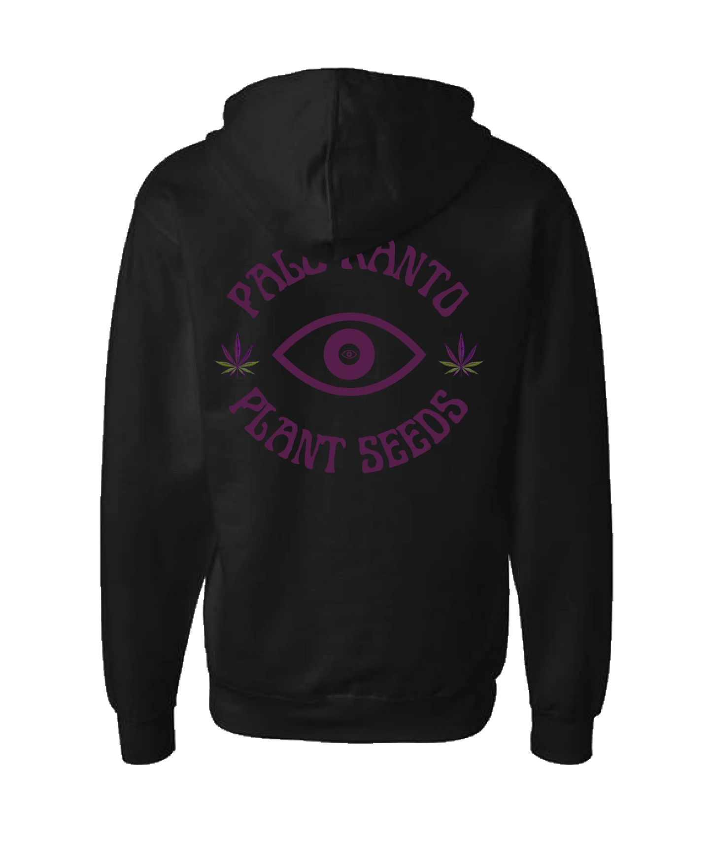 Palo Xanto - Plant Seeds - Black Zip Up Hoodie