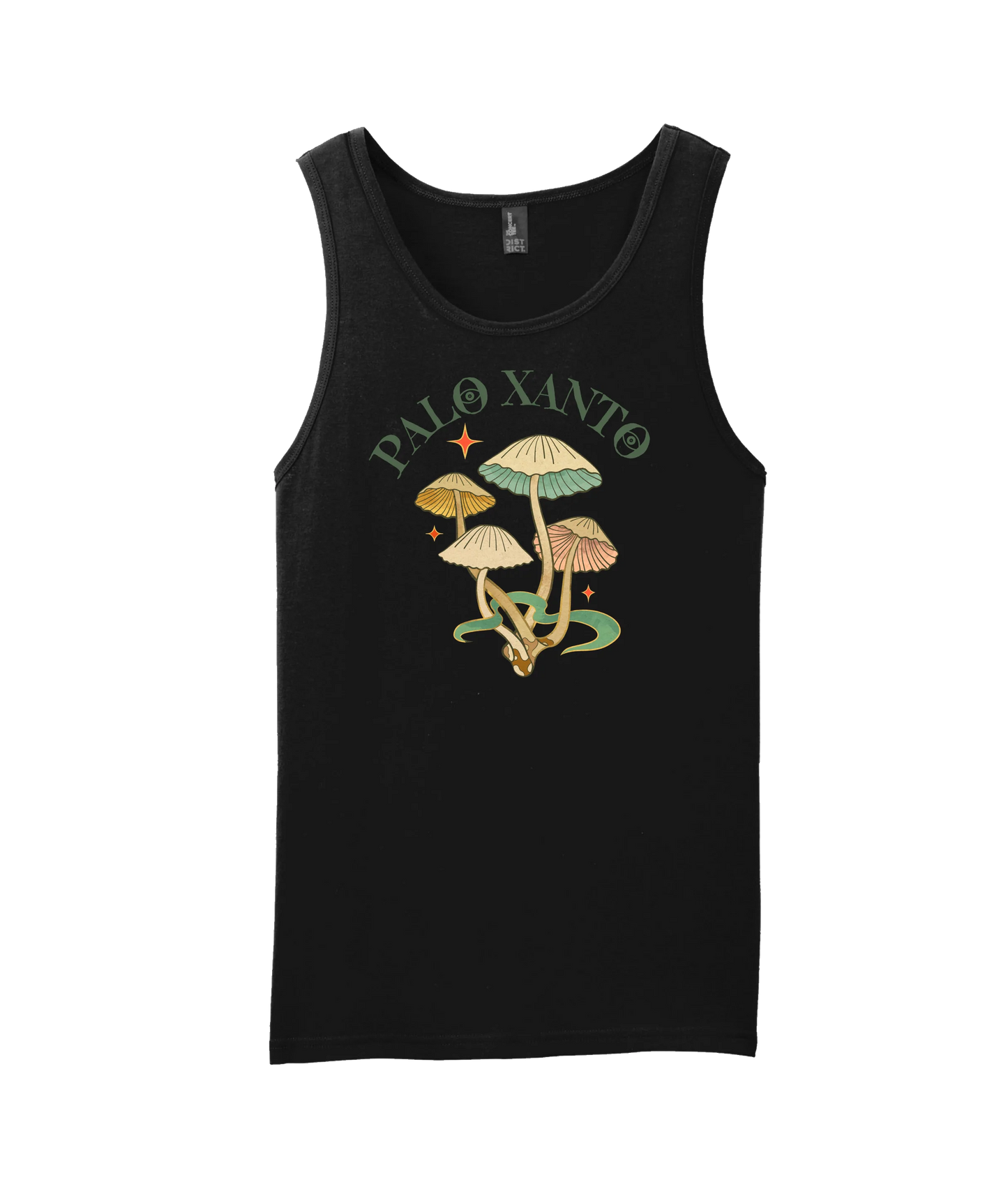 Palo Xanto - Mushroom - Black Tank Top