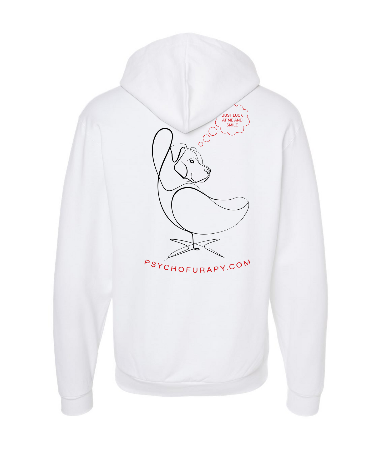 V-PYTOP - I <3 MY FURAPIST'S - White Zip Up Hoodie