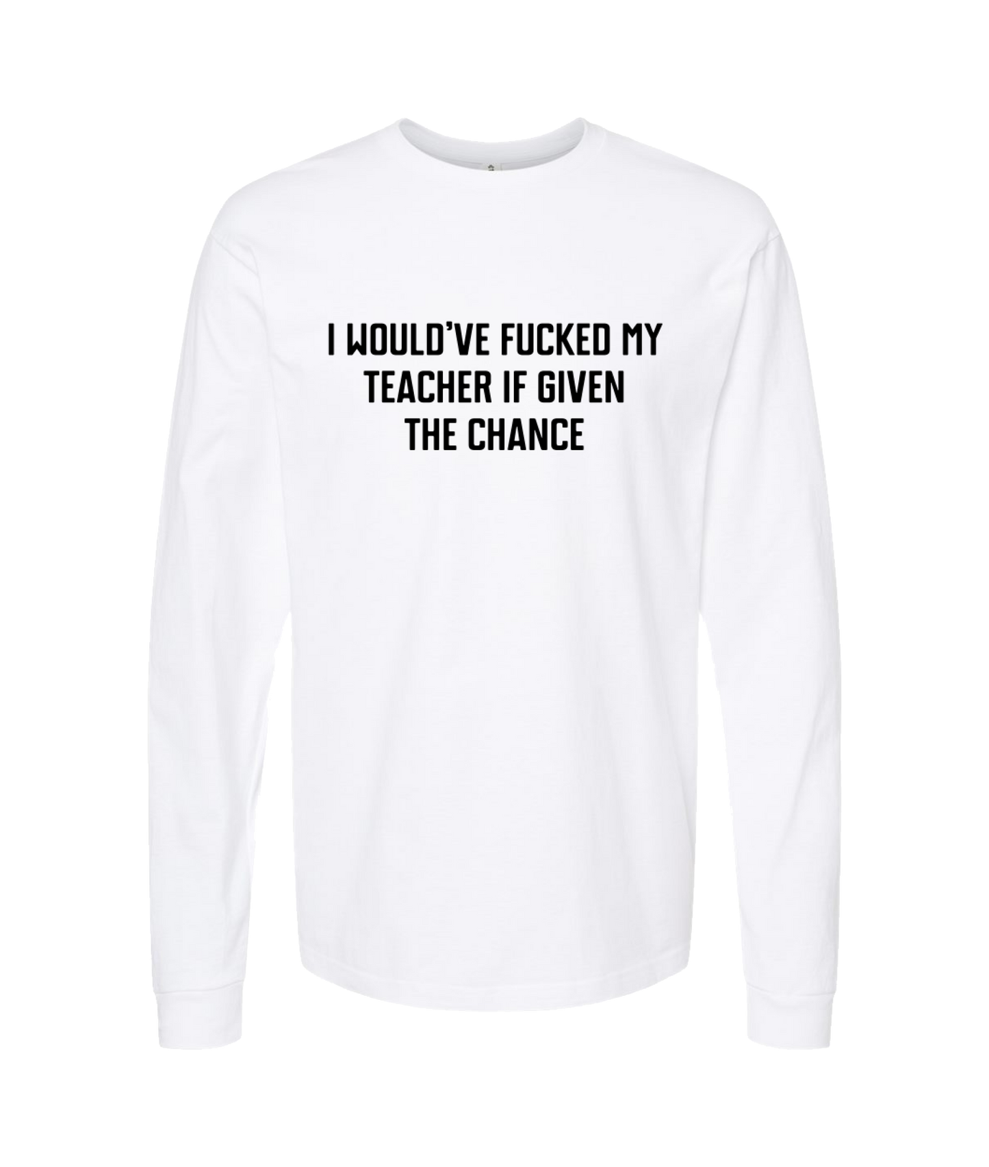 Purple Zebra - My Teacher - White Long Sleeve T